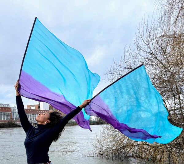 Paire de bannières Horizon ( turquoise, violet ) – Image 2