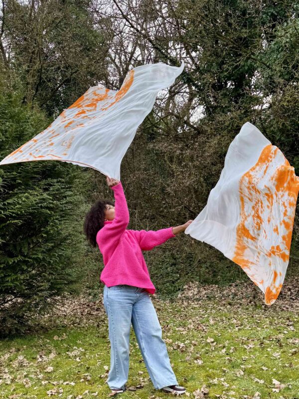 Paire de bannières Purification ( blanc et orange ) – Image 9